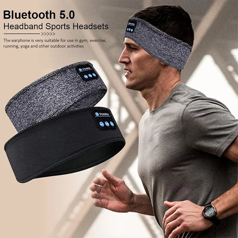 Fone Bluetooth Earphones Sports Sleeping Headband Elastic Wireless Headphones Music Eye Mask Wireless Bluetooth Headset Headband